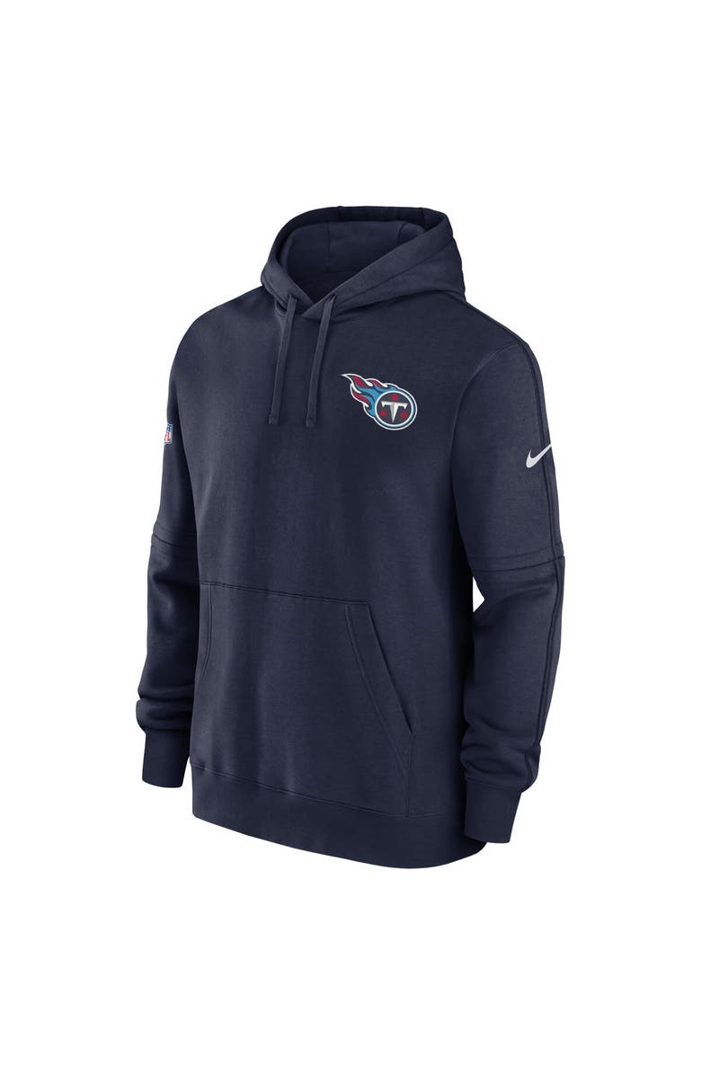 Nike Men's Nike Navy Tennessee Titans Sideline Club Fleece Pullover Hoodie, Alternate, color, 
