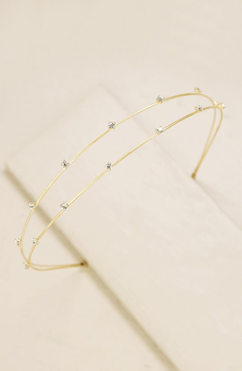 Ettika Double-Row Wire & Crystal Headband, Alternate, color, 