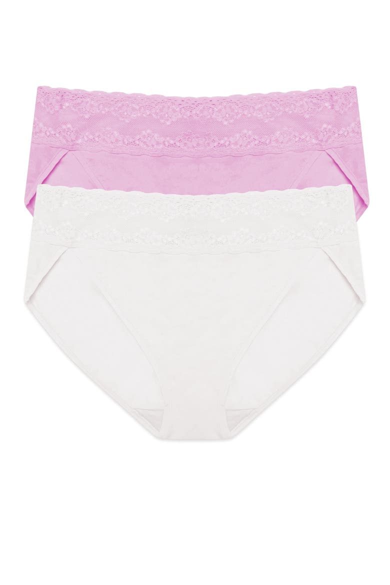 Bliss Perfection One Size French Cut Brief 2-Pack, Main, color, Coconut/Calla Lily