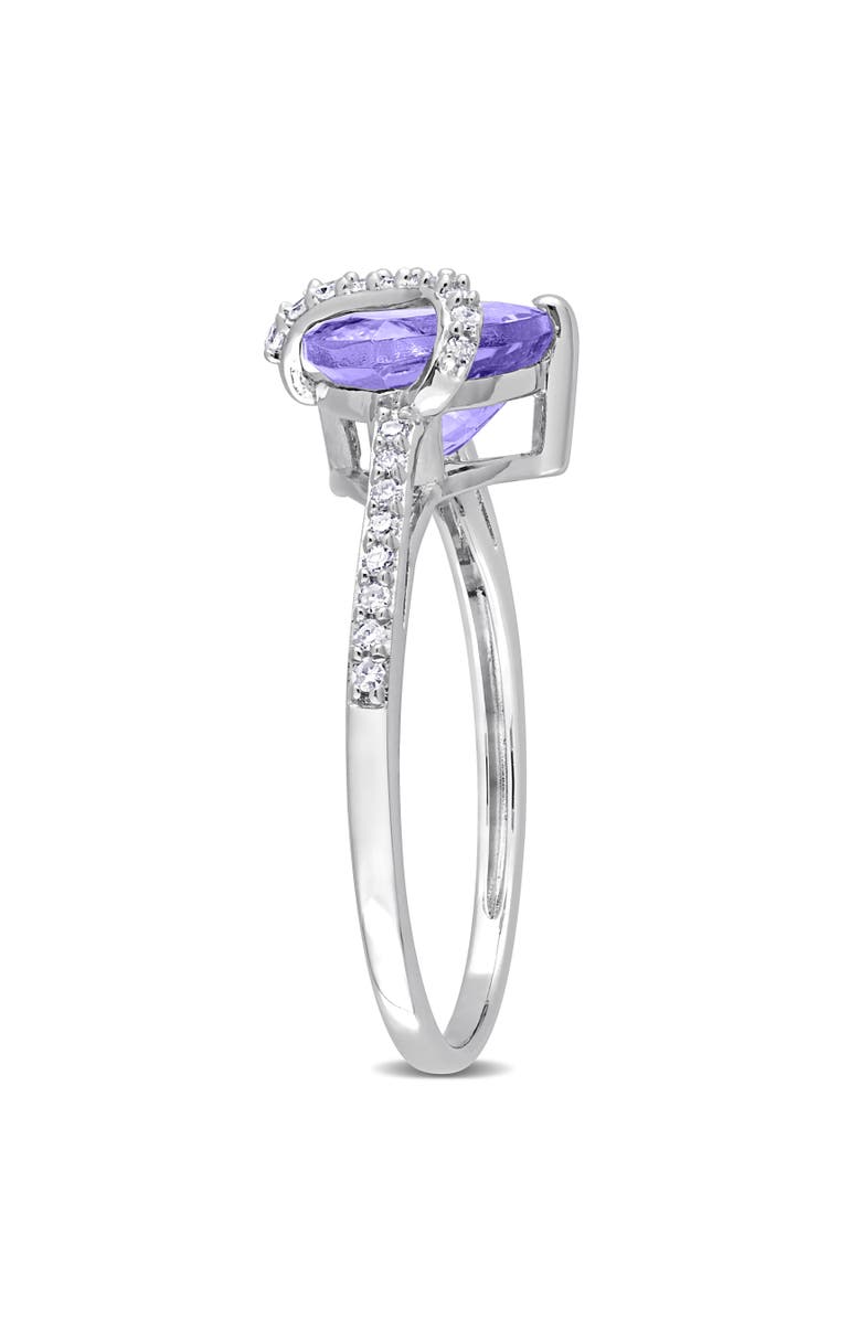 Julianna B. Tanzanite & Diamond Wrap Ring Sterling Silver, Alternate, color,