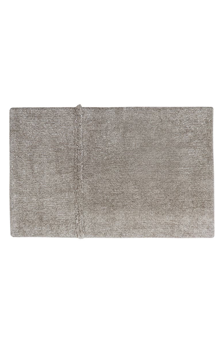Lorena Canals Tundra Woolable Washable Wool Rug, Main, color, Blended Sheep Grey