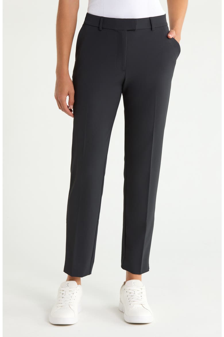 Tux Shadow Stretch Straight Leg Trousers, Main, color, ONYX