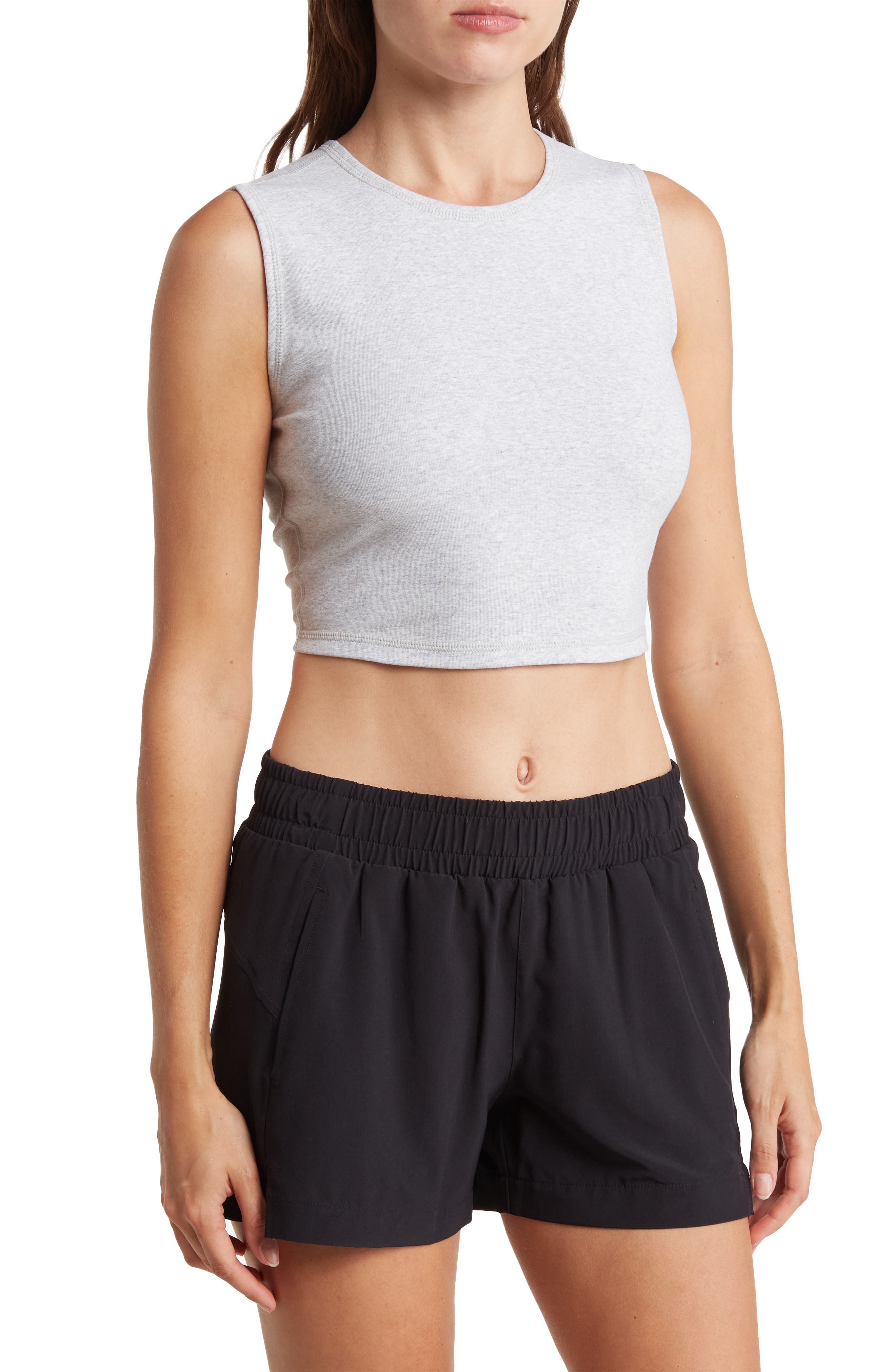 WeWoreWhat Crop Muscle Tank Top (Women) | Nordstromrack
