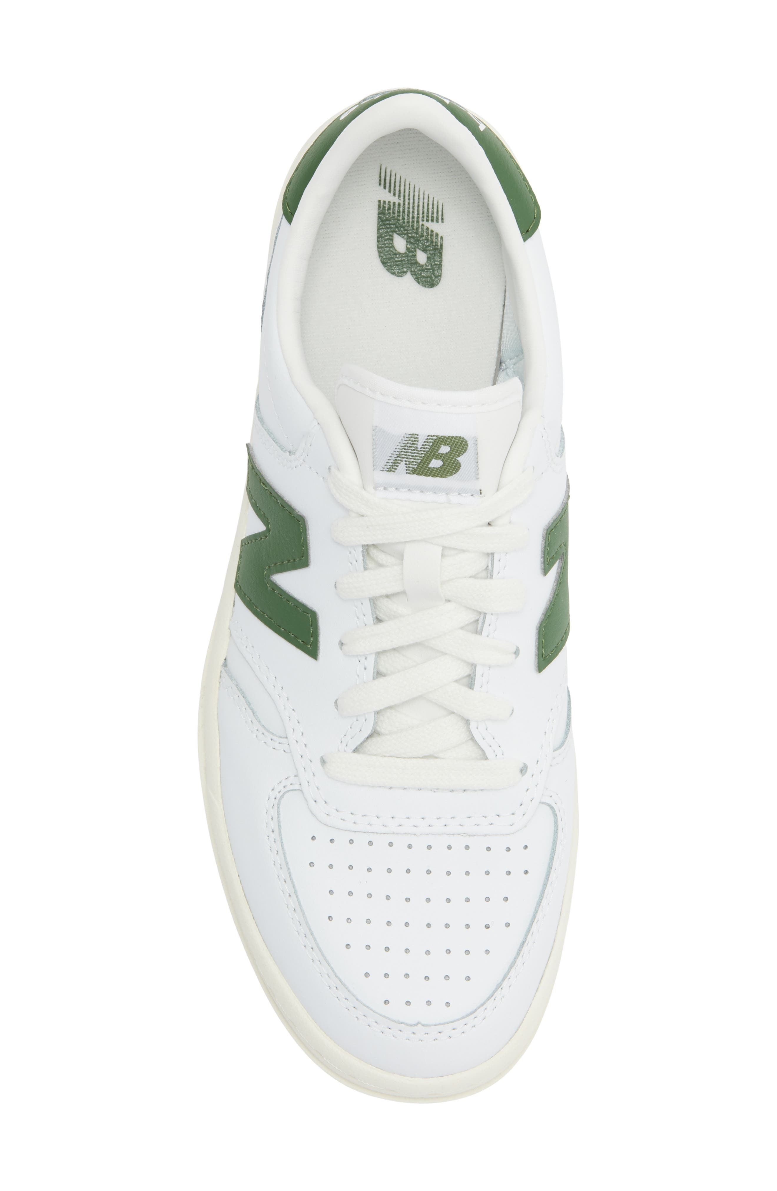 New Balance Kids' T500 Sneaker, Alternate, color, Dark Alpine Green/ White