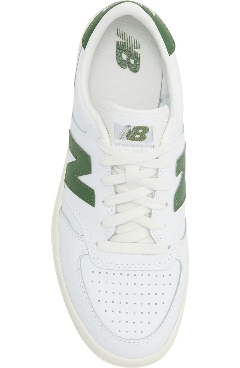 New Balance Kids' T500 Sneaker, Alternate, color, Dark Alpine Green/ White