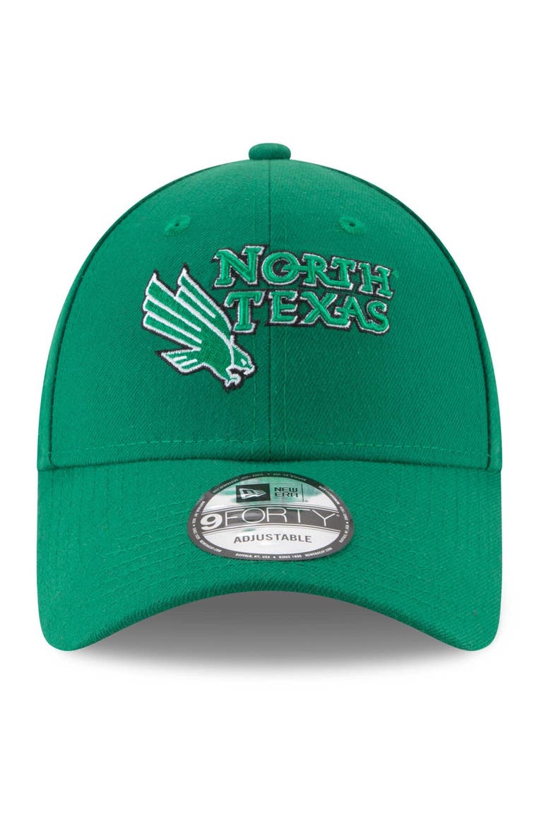 Men's New Era Kelly Green North Texas Mean Green The League 9FORTY Adjustable Hat, Alternate, color, Kelly Green