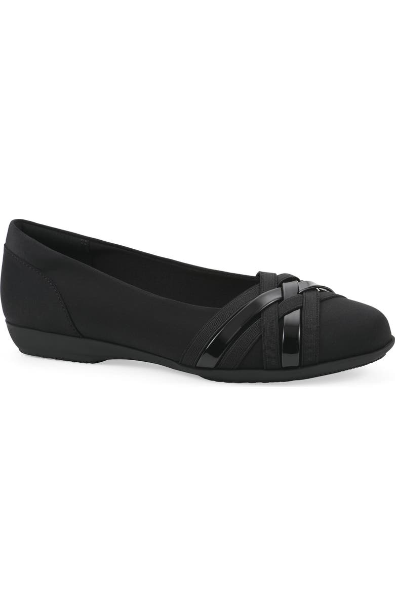 CLIFFS BY WHITE MOUNTAIN Chic Flat, Main, color, Black/ Nylon
