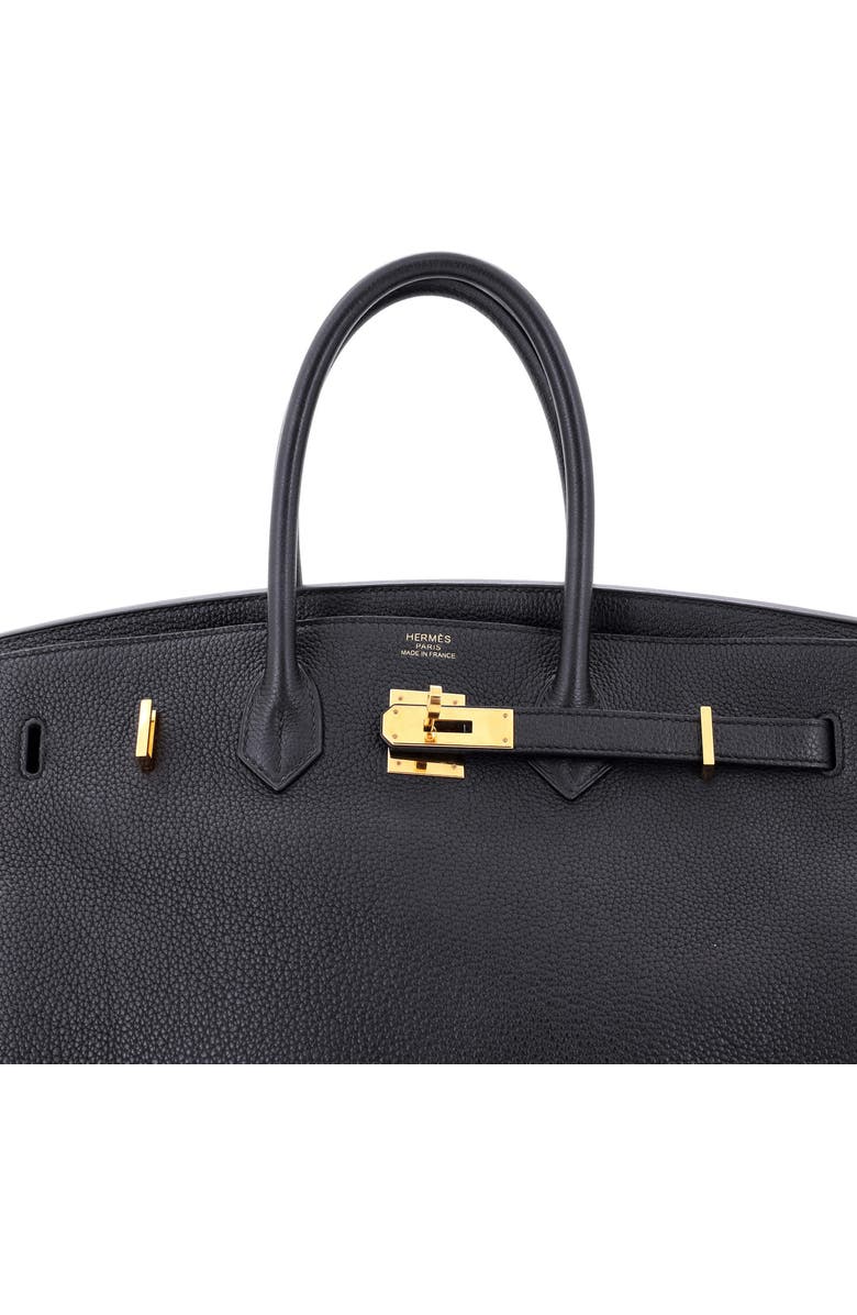 Pre-Owned Hermes Birkin Handbag Black Togo with Gold Hardware 35, Alternate, color, Noir