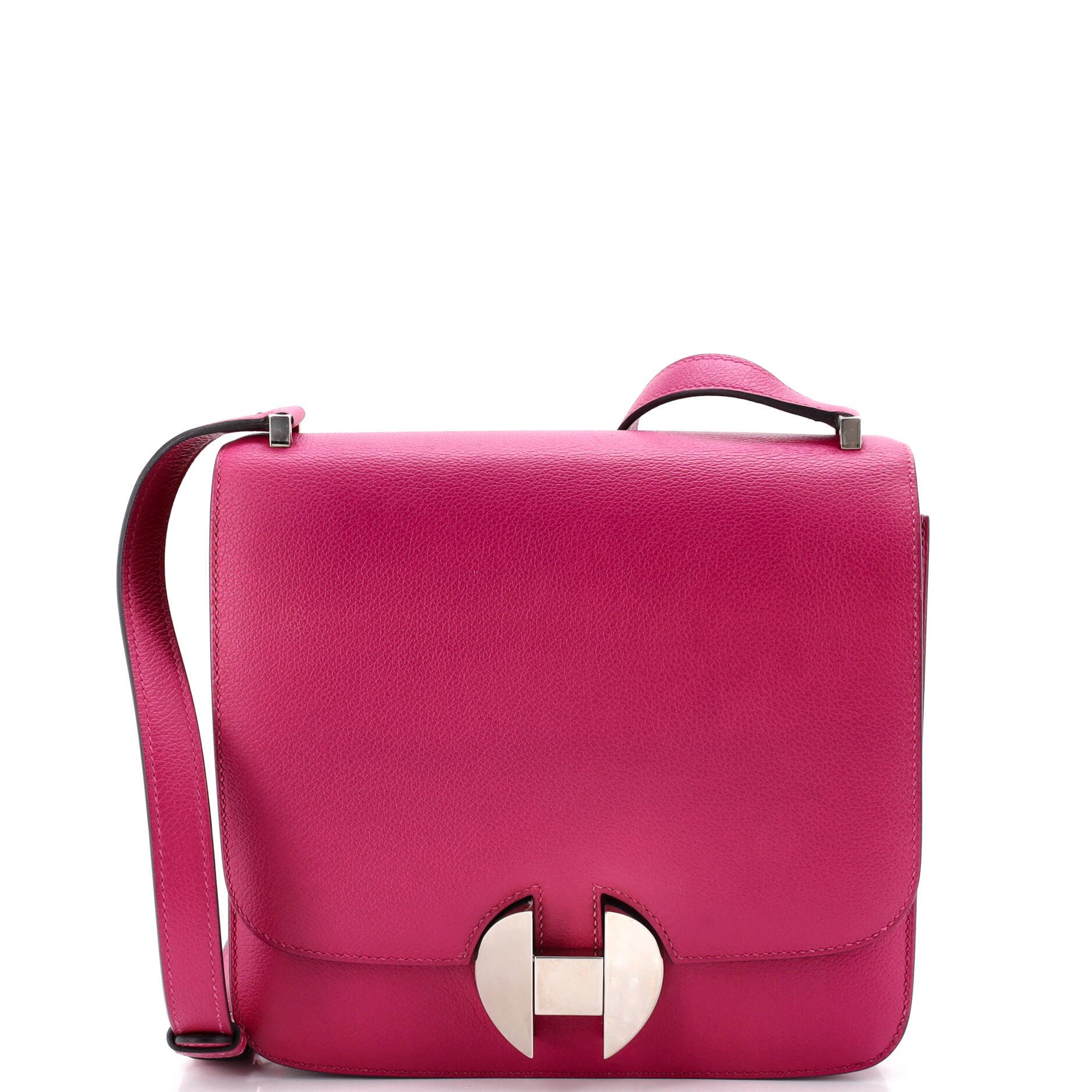 Pre-Owned Hermes 2002 Shoulder Bag Evercolor 20, Main, color, Rose Pourpre