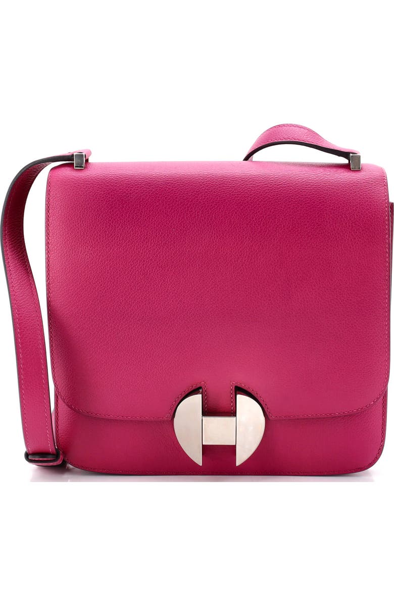 Pre-Owned Hermes 2002 Shoulder Bag Evercolor 20, Main, color, Rose Pourpre