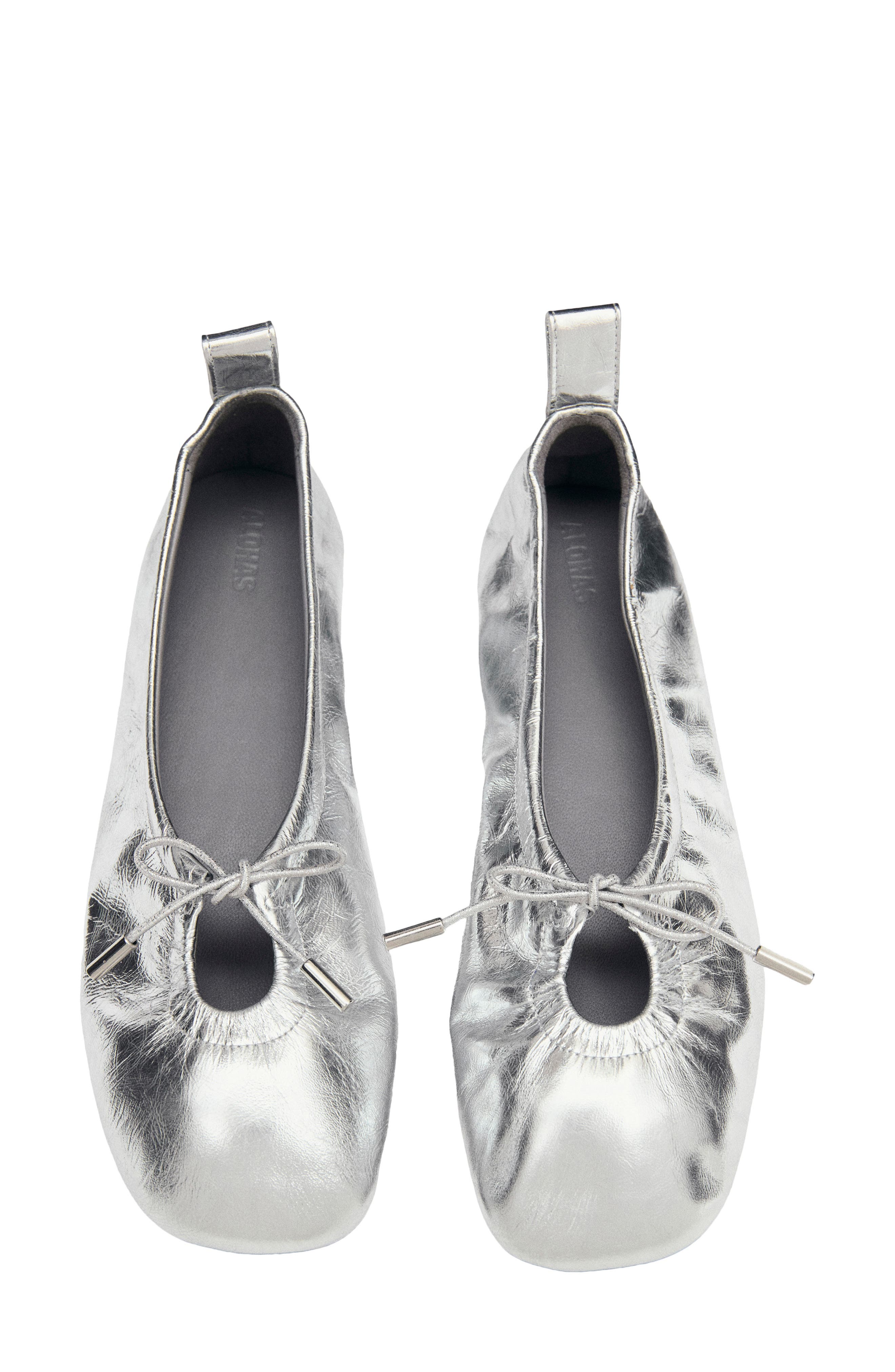 ALOHAS Rosalind Ballet Flat, Alternate, color, Shimmer Silver
