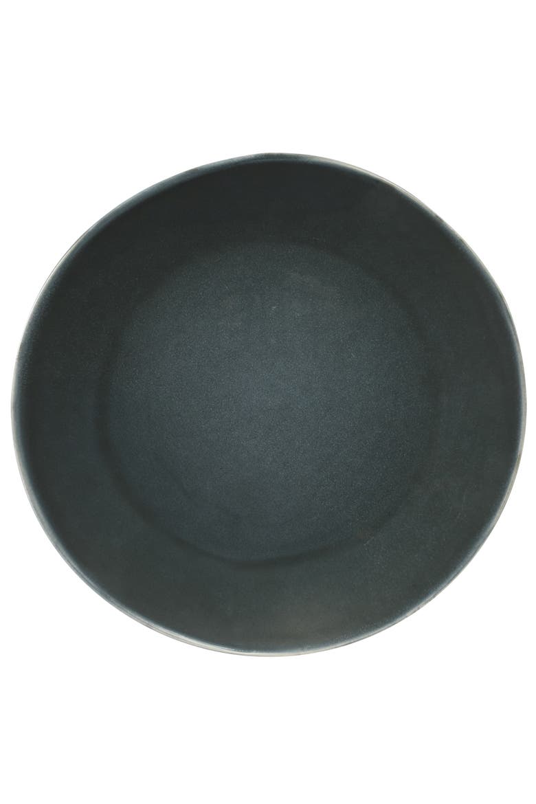 Montecito Breeze 16 Piece Double Plates and Bowls Stoneware Reactive Glaze Dinnerware Set, Alternate, color, Laguna Dawn