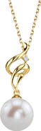 The Pearl Source Freshwater Pearl & Diamond Aria Pendant