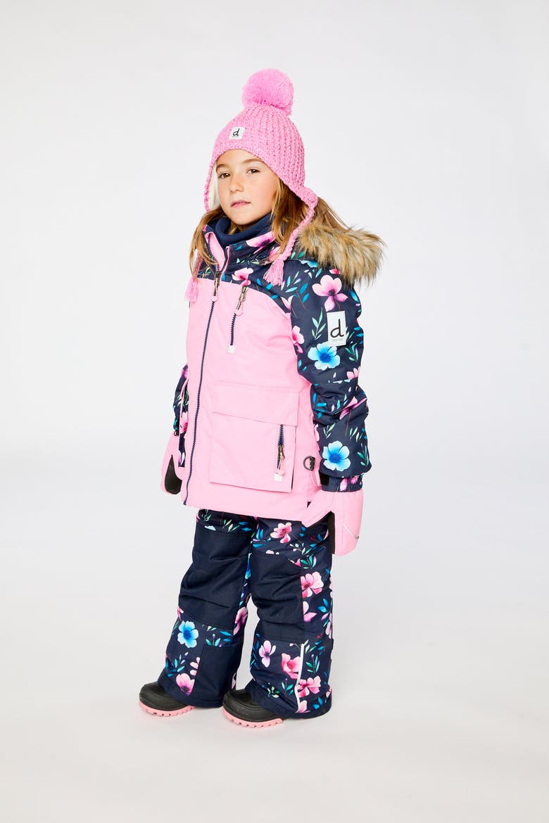 Play Floral Jacket & Reinforced Pants Two Piece Snowsuit, Alternate, color, Pink