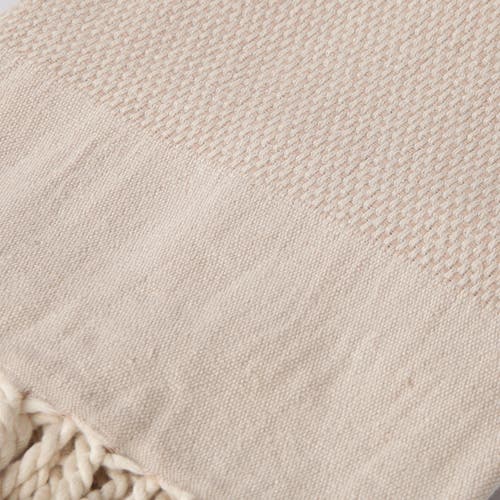 Olive And Linen Olive & Linen Whisper Weight Turkish Hand Towel In Sand