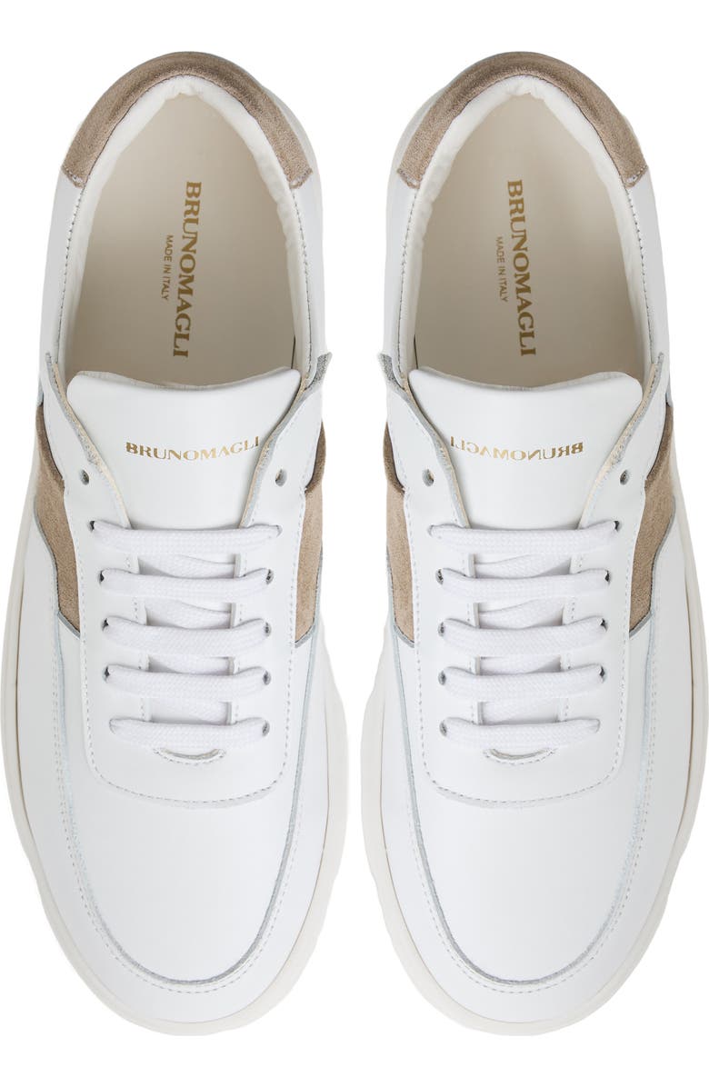 Bruno Magli Ponza Sneaker, Alternate, color, White/ Beige Suede