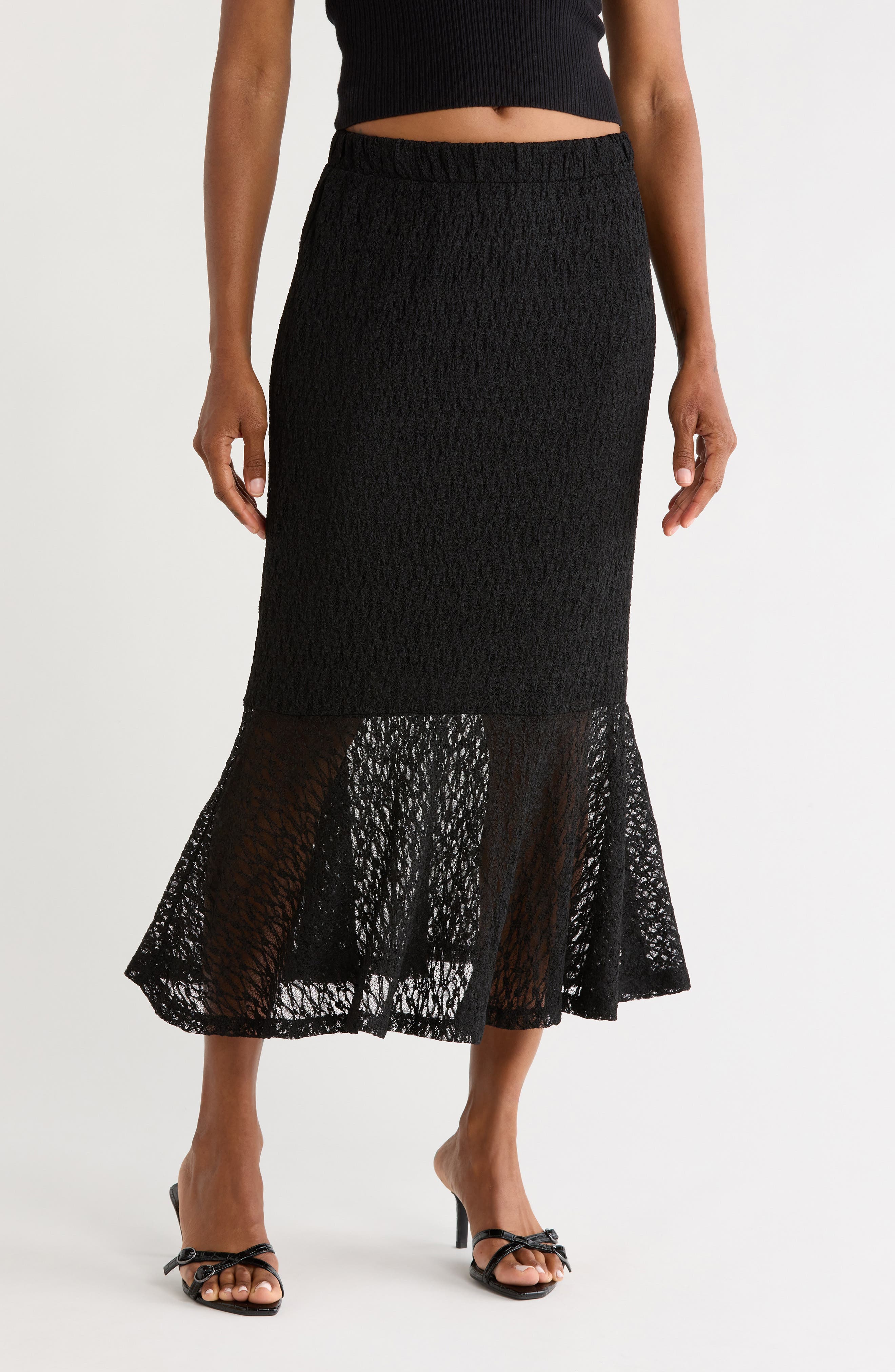 Lace Midi Skirt
