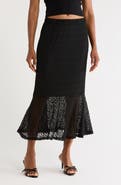 Melrose and Market Lace Midi Skirt