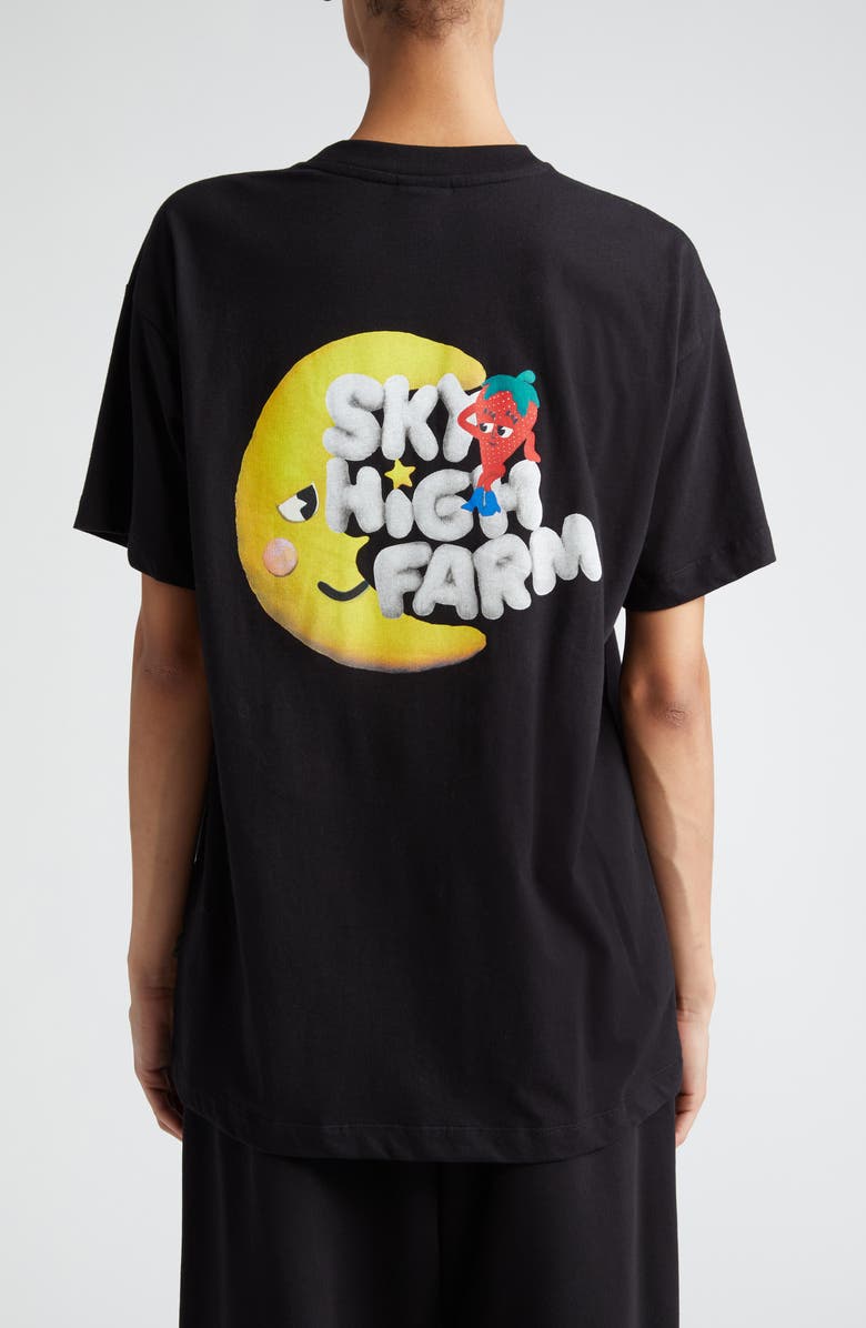 Sky High Farm Workwear Gender Inclusive Perennial Shana Logo Organic Cotton Blend Graphic T-Shirt, Alternate, color, 