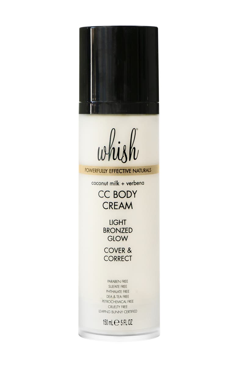 Whish Beauty Coconut Milk + Verbena CC Body Cream, Main, color, 