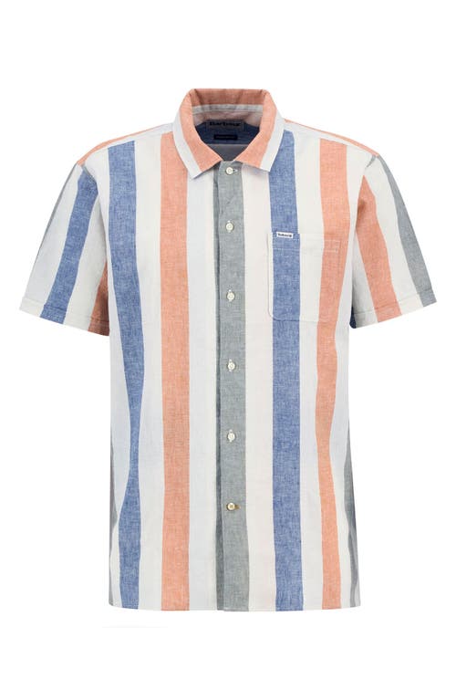 Barbour Clearwell Summer Fit Shirt Whisper White In Multi