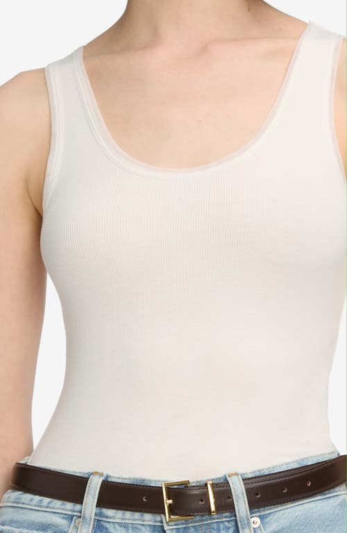 Frame The Mesh Trim Tank In White
