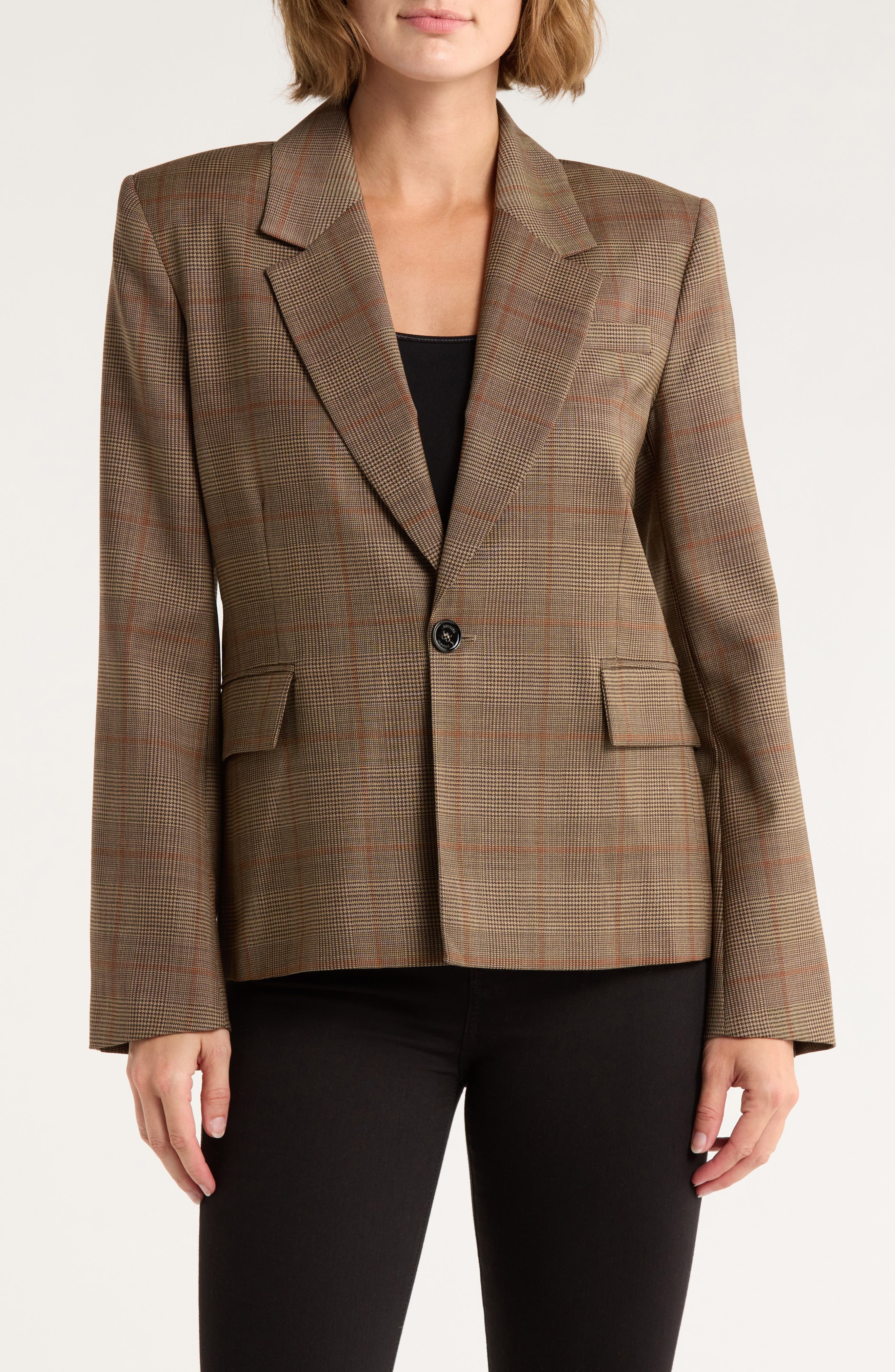 FRAME Single Button Virgin Wool Blazer