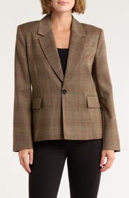 FRAME Single Button Virgin Wool Blazer