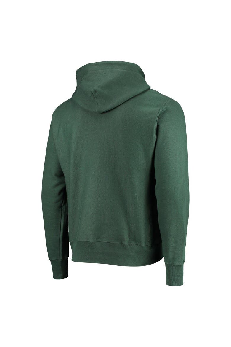 Men's Champion Green Michigan State Spartans Vault Logo Reverse Weave Pullover Hoodie, Alternate, color, Green