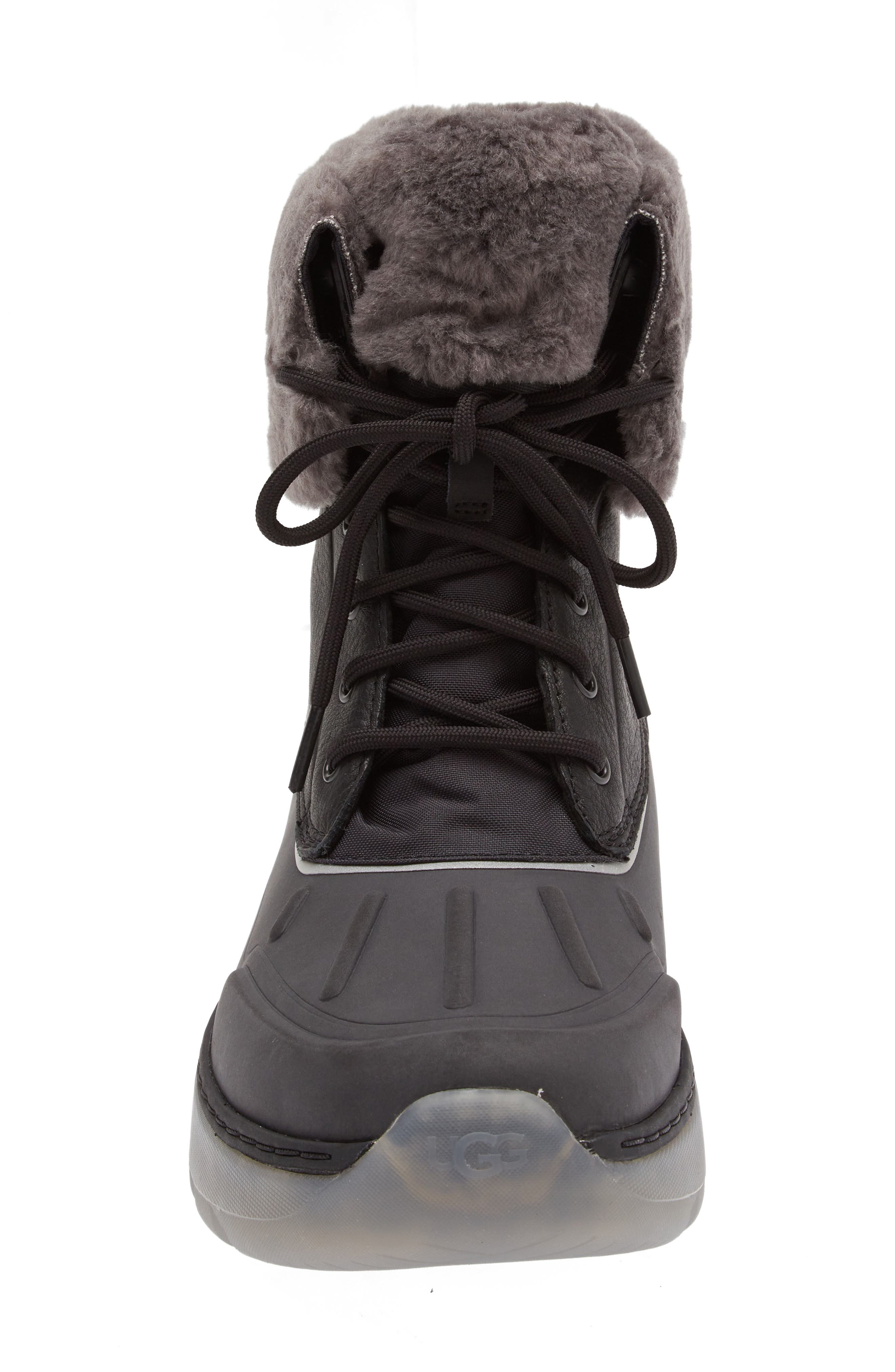 UGG<sup>®</sup> Butte City Waterproof Faux Shearling Boot, Alternate, color, 