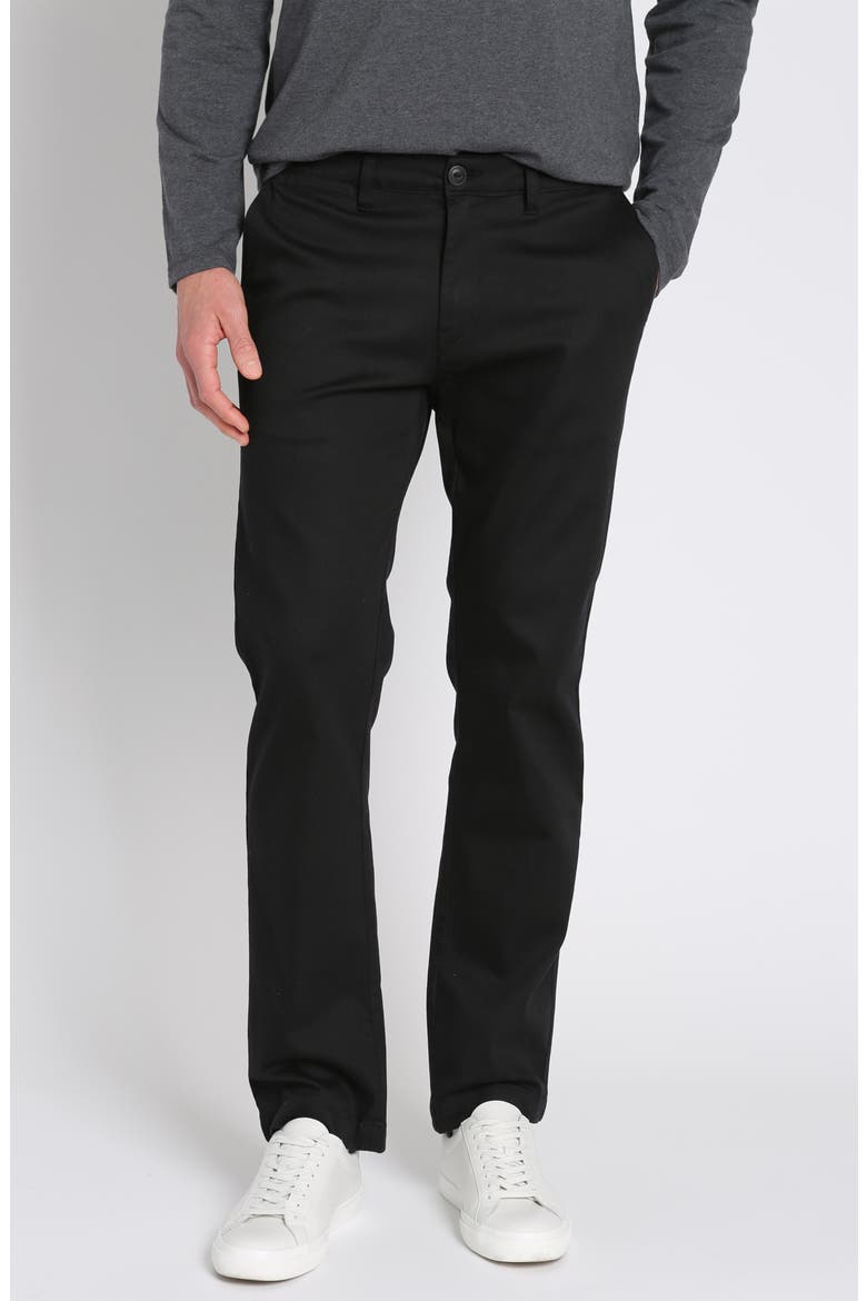 East Hampton Stretch Twill Chinos, Main, color, BLACK