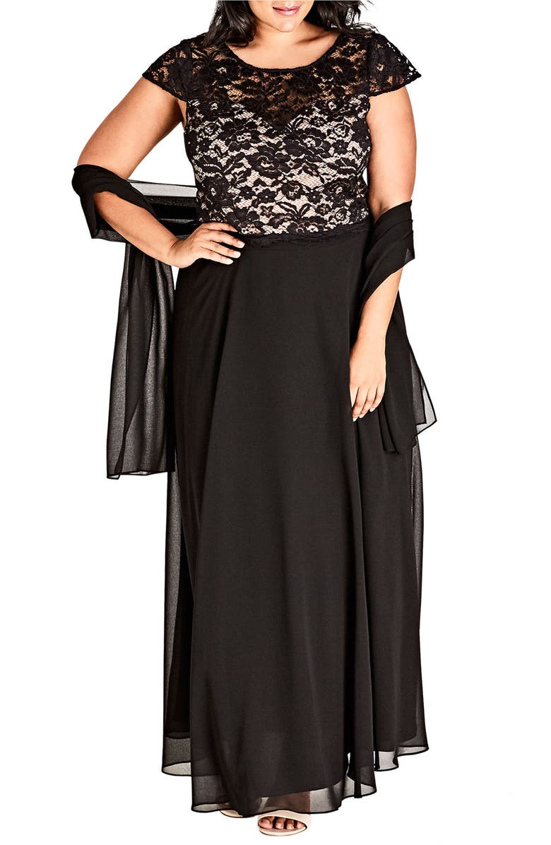 City Chic Elegance Maxi Dress Set, Alternate, color, 