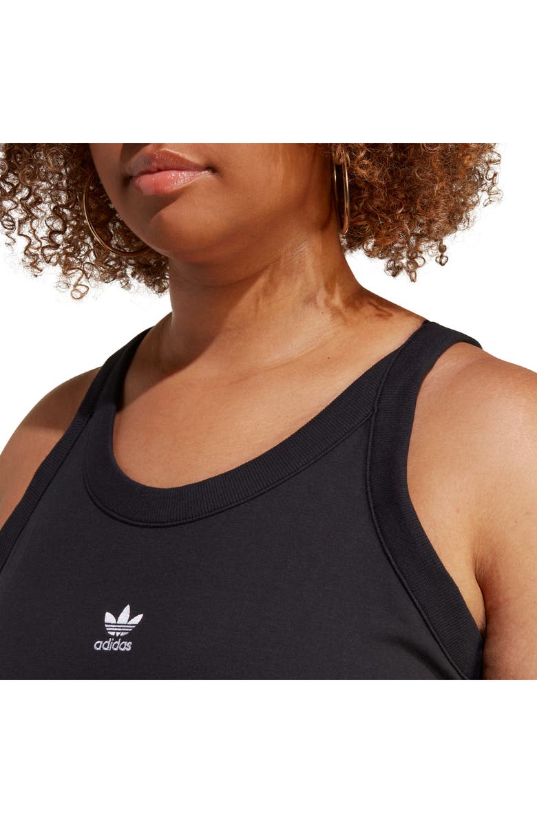 adidas Lifestyle 3-Stripes Body-Con Tank Midi Dress, Alternate, color,