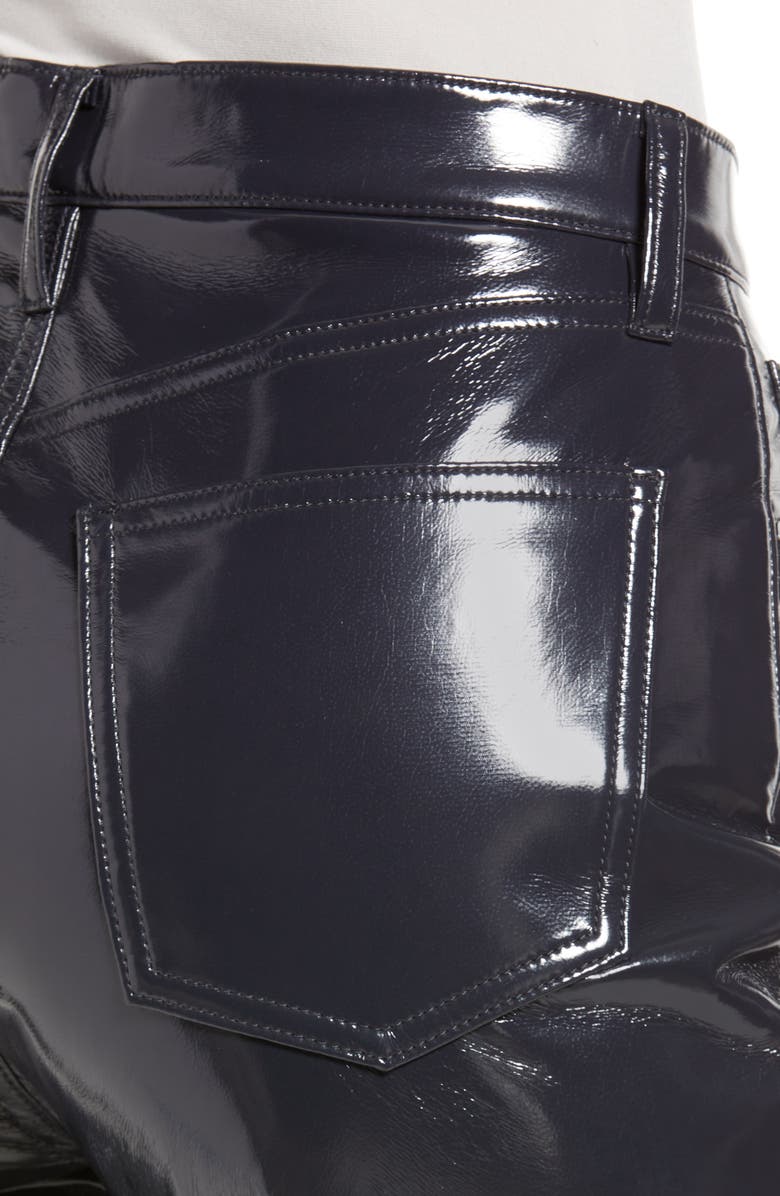 AGOLDE '90s Pinch Waist Patent Recycled Leather Blend Jeans, Alternate, color, Shadow Patent