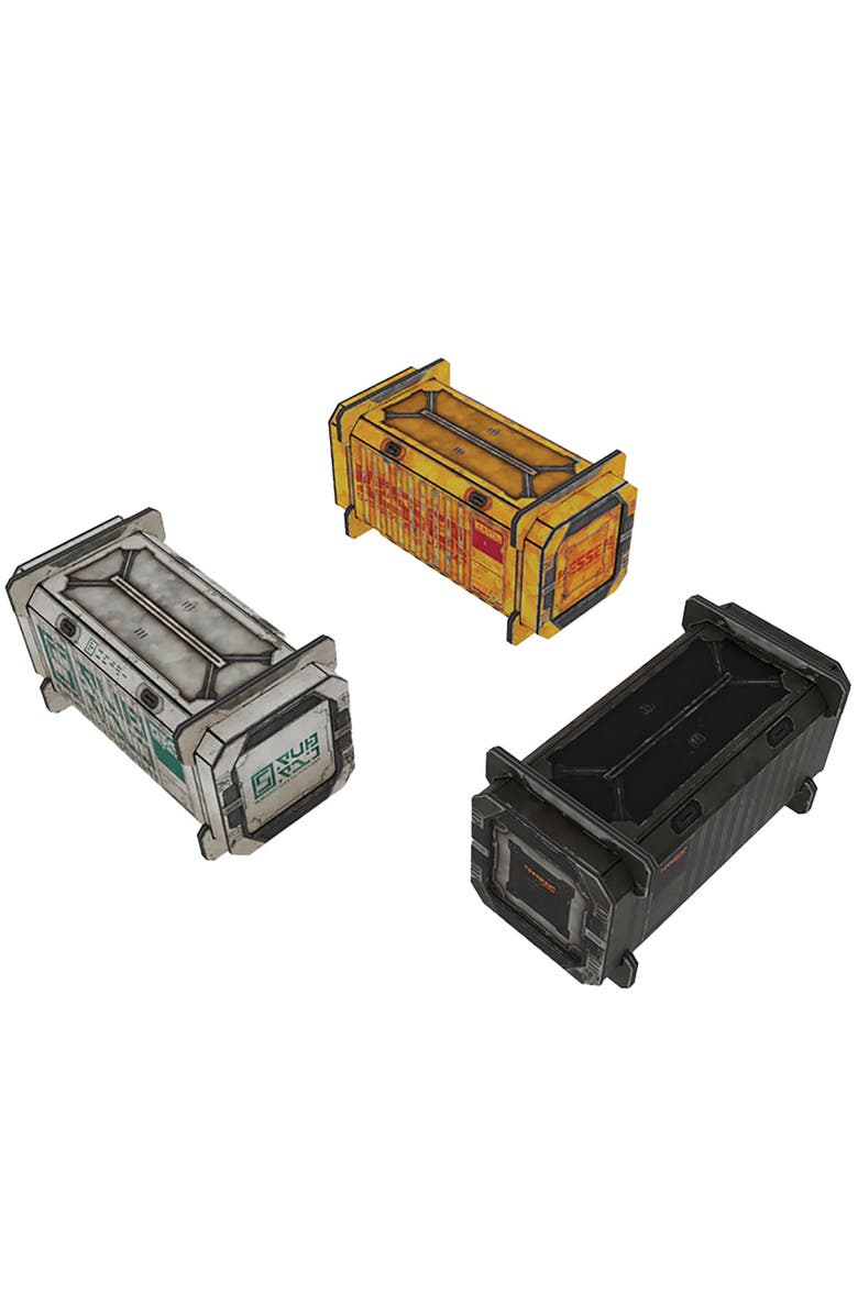 TinkerTurf Scifi Terrain Cargo Containers Series 3 Addon Neutral Theme, Alternate, color, Multicolored