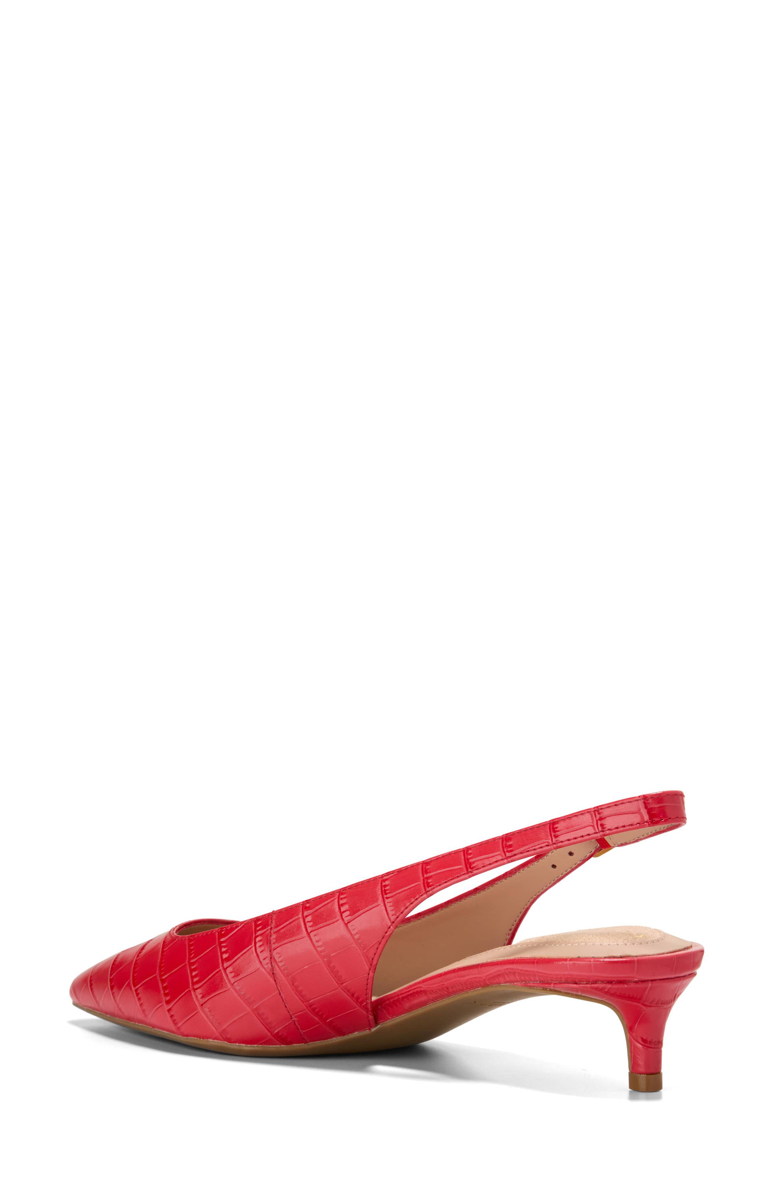The Go-To Jocelyn Slingback Pump, Alternate, color, SALSA CROC PRINT LEATHER