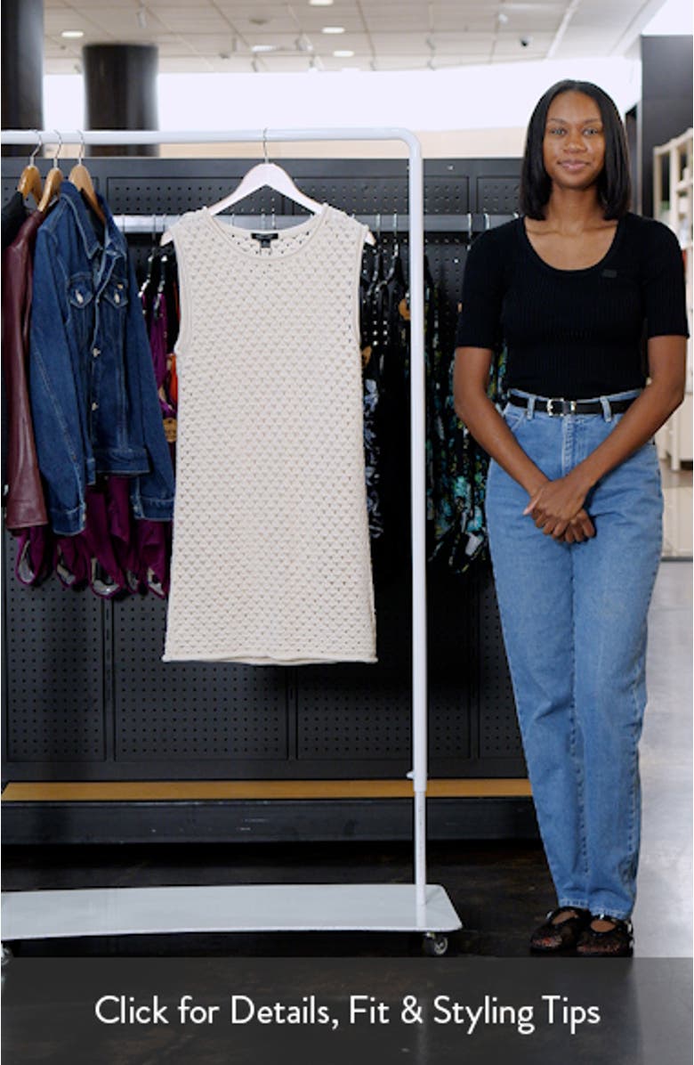 Summer Shell Open Stitch Minidress, sales video thumbnail