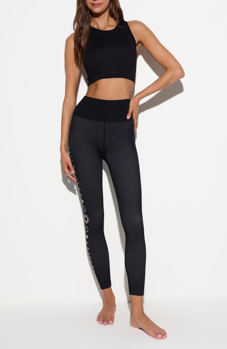 Spiritual Gangster Cosmic Harmony Icon Leggings, Alternate, color, Black