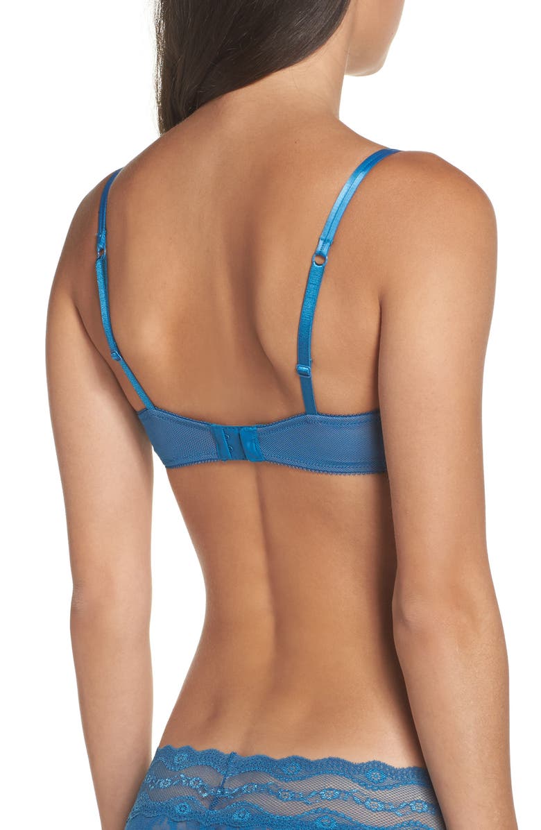 b.tempt'd by Wacoal Ciao Bella Underwire Balconette Bra, Alternate, color, Blue Sapphire
