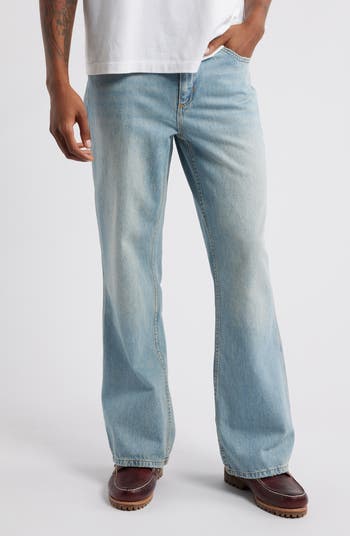 【COLOR iN ID】Blue black span bootcut jeans Judy Blue High Waisted Vintage Frayed Hem Bootcut Jeans For
