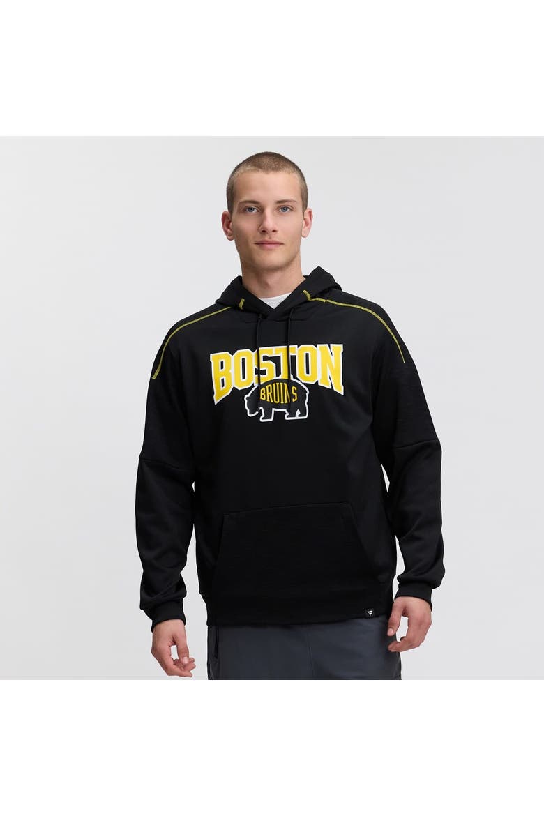 Men's Fanatics Black Boston Bruins 2026 NHL Stadium Series Defender Pullover Hoodie, Main, color, Black