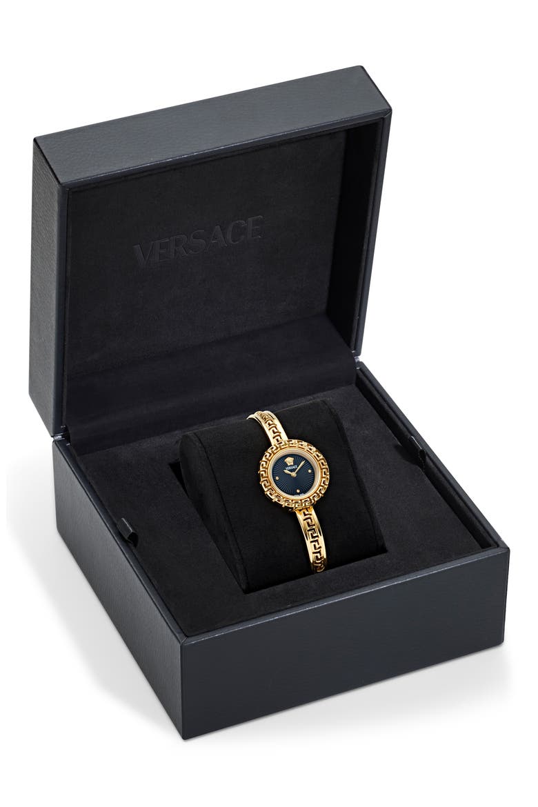 La Greca Diamond Bracelet Watch, 28mm, Alternate, color, IP YELLOW GOLD