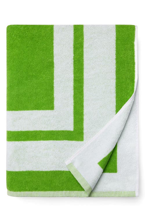 Sferra Mareta Cotton Terry Cloth Beach Towel In Citrus