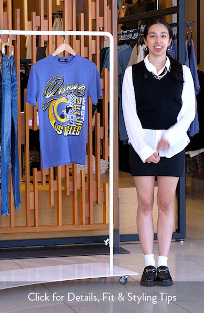 Los Angeles Rams West Cotton Graphic T-Shirt, sales video thumbnail