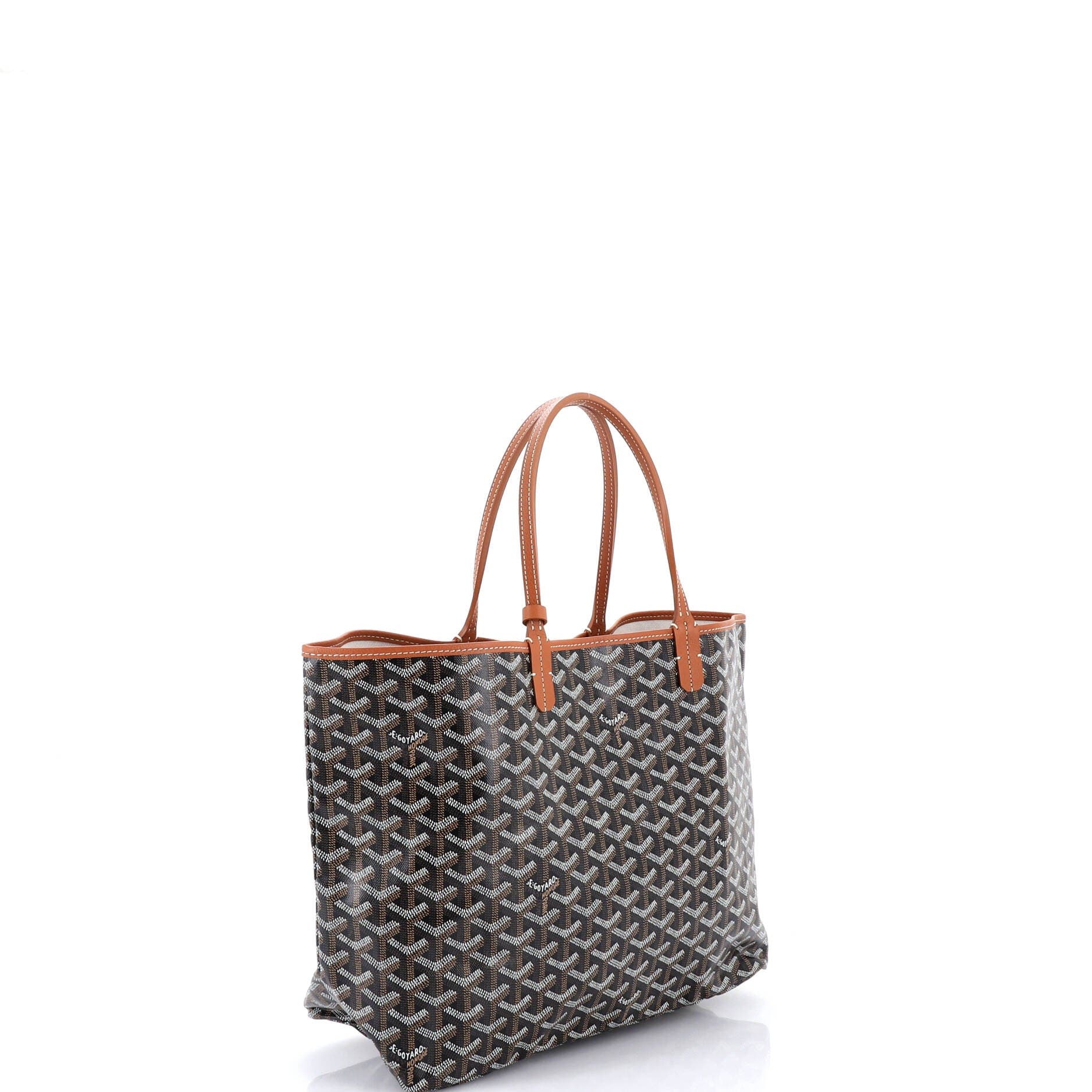 Pre-Owned Goyard Saint Louis Tote Coated Canvas PM, Alternate, color, Brown