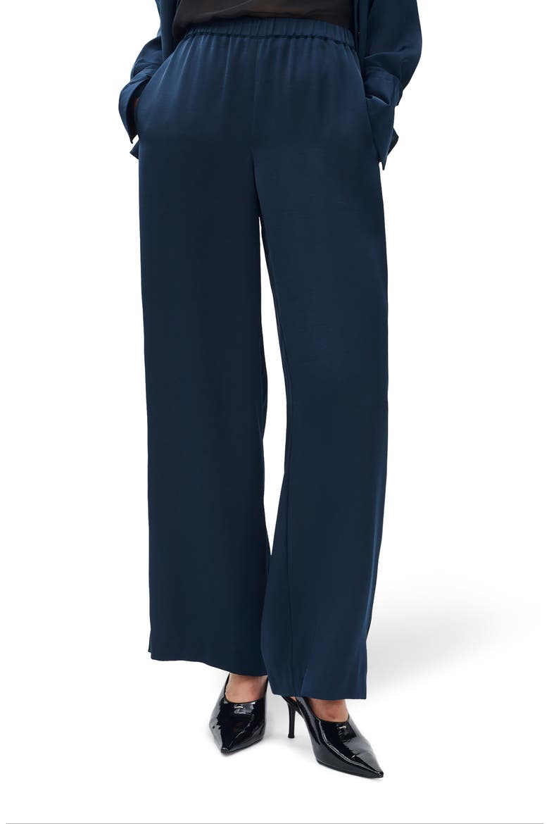 Olivia Pull-On Wide Leg Pants, Main, color, SAIL
