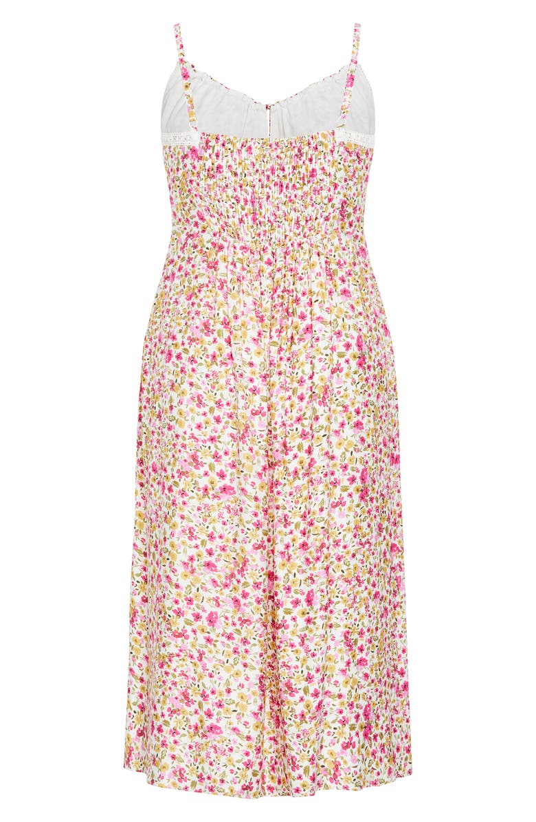 City Chic Sweet Floral Maxi Sundress, Alternate, color, Sweet Pea