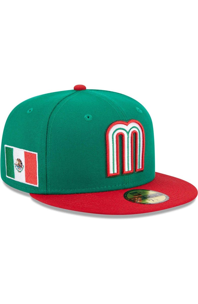 New Era Men's New Era  Green Mexico Baseball 2023 World Baseball Classic 59FIFTY Fitted Hat, Alternate, color, 