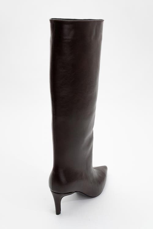 Prologue Shoes Cassandra High Heel Boot In Brown