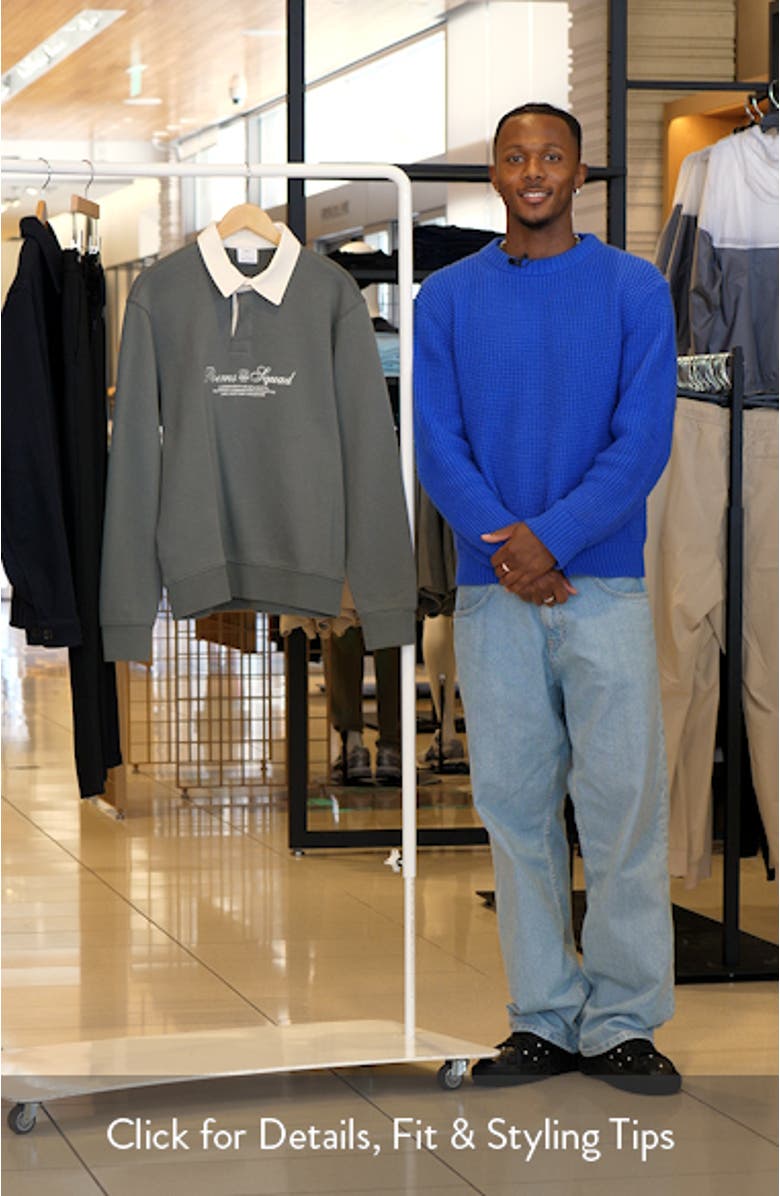 Poems Squad Cotton Polo Sweatshirt, sales video thumbnail